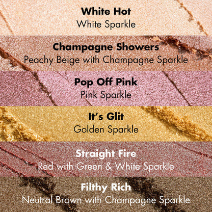 Vibrant Glitter Eyeshadow for Sparkly, Eye-Catching Makeup Looks